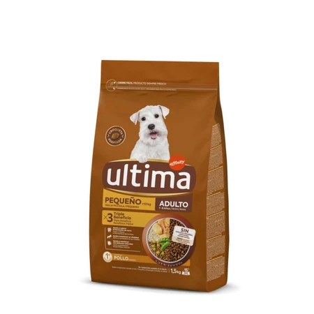 ULTIMA Small Adult, XS-S, Pollo, alimento seco perros, 1.5kg