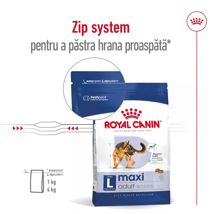 ROYAL CANIN Maxi Adult, Trockenfutter für Hunde, 3kg