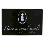 TRIXIE King of Dogs, alfombrilla para perros, rectangular, antideslizante, plástico, negro, 1 ud. 44x28cm