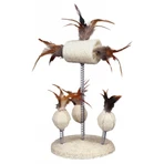 Trixie, pendulum with ball and feather, toy, cats, multicolor, 15 x 30cm