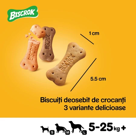 PEDIGREE Biscrok Multi Mix, hondensnacks, koekjes, kip, rund en lam , 200g