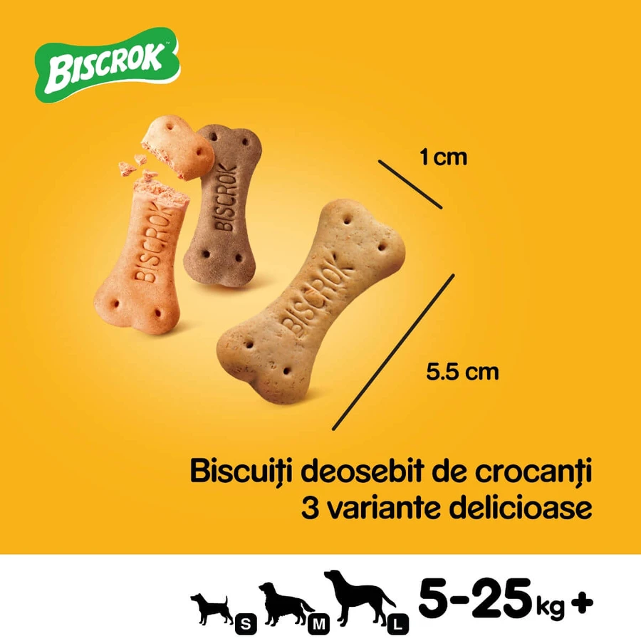 PEDIGREE Biscrok Multi Mix, hondensnacks, koekjes, kip, rund en lam , 200g