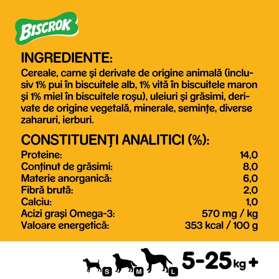 PEDIGREE Biscrok Multi Mix, hondensnacks, koekjes, kip, rund en lam , 200g