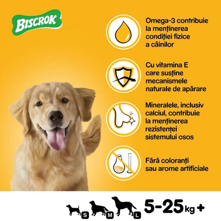 PEDIGREE Biscrok Multi Mix, hondensnacks, koekjes, kip, rund en lam , 200g
