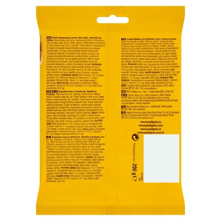 PEDIGREE Biscrok Multi Mix, hondensnacks, koekjes, kip, rund en lam , 200g