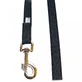 JULIUS-K9 Color & Gray, guinzaglio antiscivolo con maniglia per cani, 50 kg, tessuto, nastro, 14 mm x 2 m, nero
