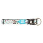 MAX & MOLLY Smart ID Unicorn, dog collar, adjustable, polyester, blue, trident buckle, S(28-45 x 1.5cm)