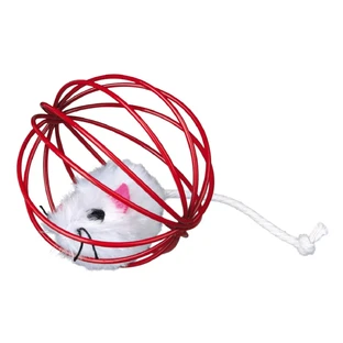 Trixie, boule en métal avec souris, jouet, chats, avec clochette, multicolore, 6cm