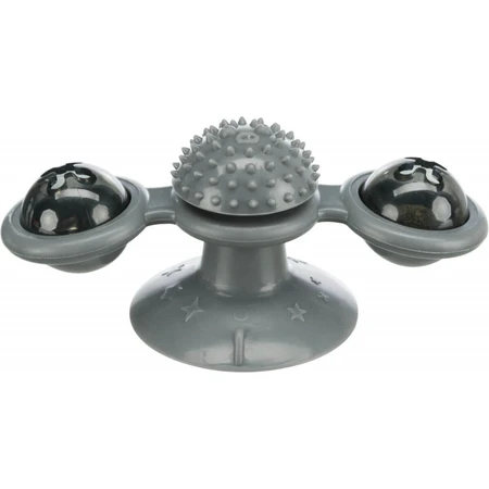 Trixie, jouet spinner de fenêtre, chats, caoutchouc, multicolore, 16cm