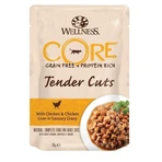 Wellness Core Cat Tender Cuts con pollo e hígado, en salsa, 85 g