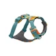 RUFFWEAR Front Rage Spring Mountains, doppia pettorina (petto e schiena) per addestramento cani, regolabile, riflettente, verde e arancione, XS(33-43cm)