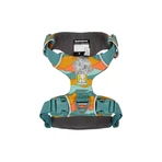 RUFFWEAR Front Rage Spring Mountains, doppia pettorina (petto e schiena) per addestramento cani, regolabile, riflettente, verde e arancione, XS(33-43cm)