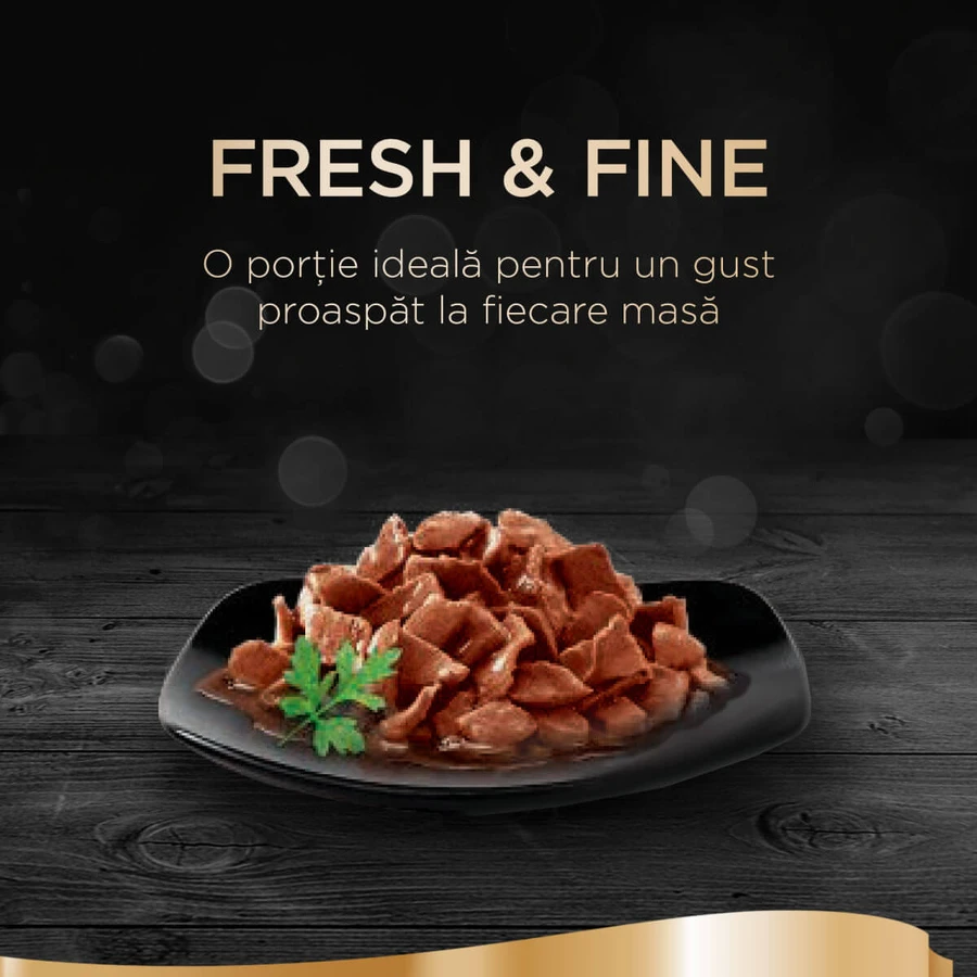 SHEBA Fresh & Fine Mixed Selections, Beef and Chicken, sachet de nourriture humide pour chats, (en sauce), multipack, 50g x 6pcs