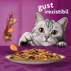WHISKAS Tasty Mix Chef's Choice, Salmon, Beef, Chicken & Poultry, Chicken & Turkey, Chicken & Cod, sachet wet cat food, (in sauce), multipack, 85g x 12