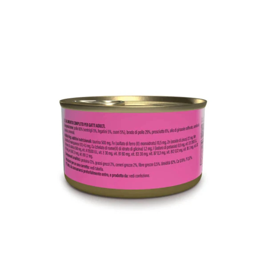 SCHESIR After Dark, Kip en Ham, graanvrij natvoer in blik, (in soep), 80g