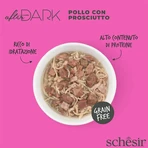 SCHESIR After Dark, Kip en Ham, graanvrij natvoer in blik, (in soep), 80g