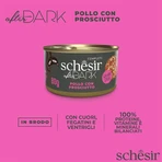 SCHESIR After Dark, Kip en Ham, graanvrij natvoer in blik, (in soep), 80g