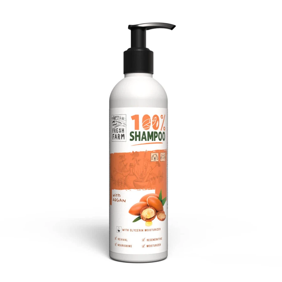 FRESH FARM Argan, XS-XL, shampoo voor honden, fles, 250ml