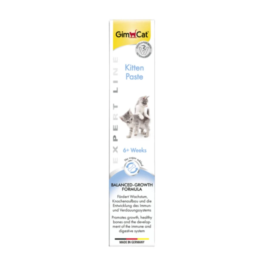 GIMCAT Kitten Paste, tube de friandises fonctionnelles pour chats juniors, (topping), 50g