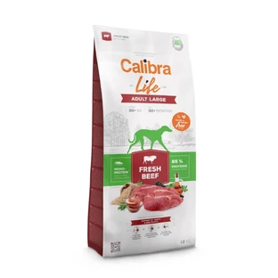 CALIBRA Life Life Adult Large Vers Rundvlees, L-XL, Rundvlees, enkelvoudig eiwit droogvoer, graanvrij, 2,5kg