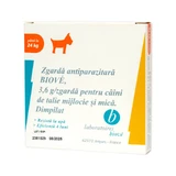 LABORATOIRES BIOVE, uitwendige ontworming voor honden, S, halsband, 45 cm, 1pc