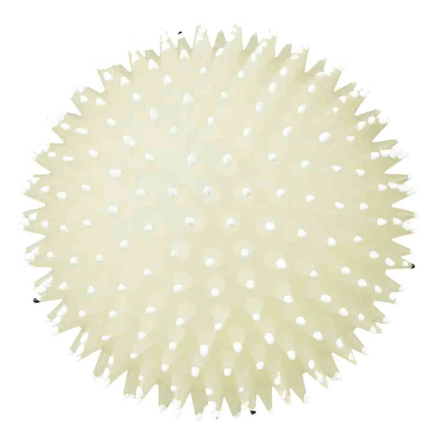 Trixie, juguete erizo bola que brilla en la oscuridad para perros, con sonido, vinilo, 10cm, multicolor