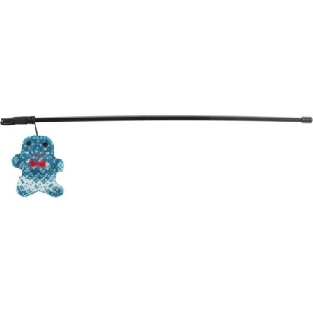 TRIXIE Bola de Navidad, Brad o pan de jengibre, juguete para gatos, actividades físicas, plástico, negro y azul, 46cm