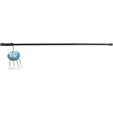 TRIXIE Bola de Navidad, Brad o pan de jengibre, juguete para gatos, actividades físicas, plástico, negro y azul, 46cm