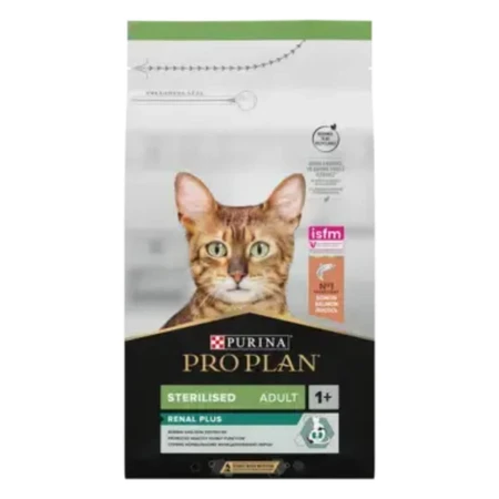 PURINA Pro Plan Renal Plus Sterilized, Salmon, dry food for sterilized cats, 400g
