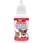 BIO PETACTIVE Eyes Tear Stain Remover, eye hygiene solution for dogs, anti-white fur, bottle, skin & fur, 50ml