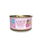 SCHESIR Baby Filets, Kip en Lever, graanvrij natvoer in blik voor jonge katten, (in soep), 70g