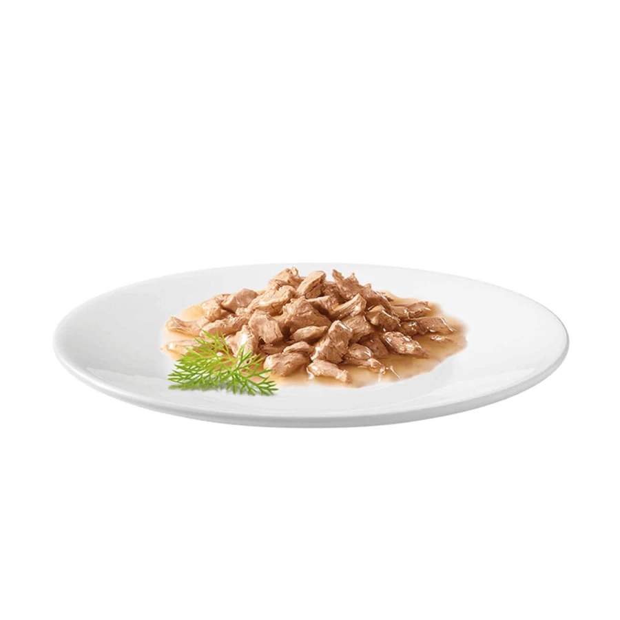 PURINA Gourmet Mon Petit, 3 Geschmacksrichtungen (Lachs, Thunfisch, Forelle), Mischpackung, Beutel Katzennassfutter, (in Sauce), 50g x 6