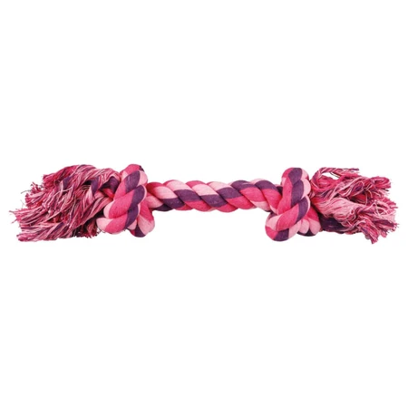 TRIXIE, rope toy with 2 knots dogs, 40cm, multicolor