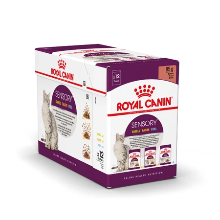 ROYAL CANIN Sensory Sensory Stimulating Wet Cat Food (in Sauce), bax, 85g x 12 Stück