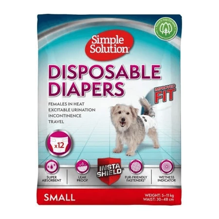 Simple Solution Dog Diapers Small 12 pieces