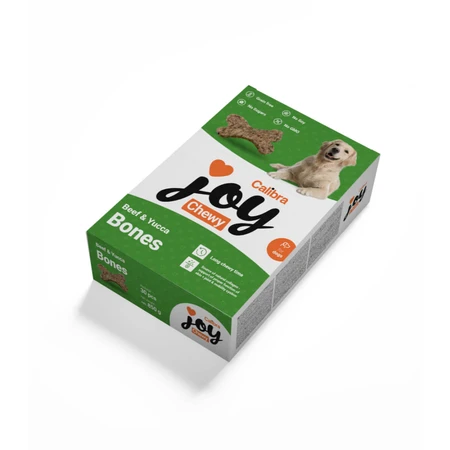 CALIBRA Joy Chewy Bones, XS-XL, Beef, bolsa de recompensa sin cereales para perros, 850g