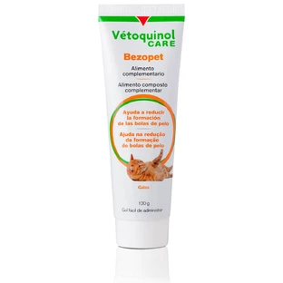 VETOQUINOL Benzo-Pet, supplement voor spijsverteringsstelsel, vachtballen beperking voor katten, fles, 120g gel