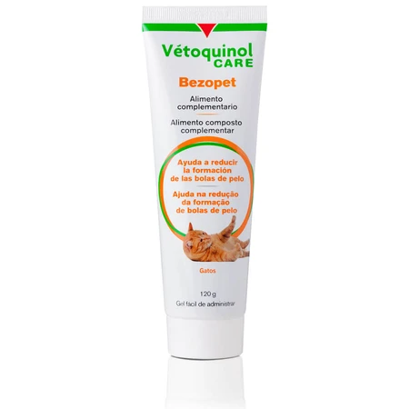 VETOQUINOL Benzo-Pet, supplement voor spijsverteringsstelsel, vachtballen beperking voor katten, fles, 120g gel