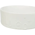 TRIXIE Weihnachten, Hundenapf, rund, Keramik, weiß, 0,8l, ⌀16cm