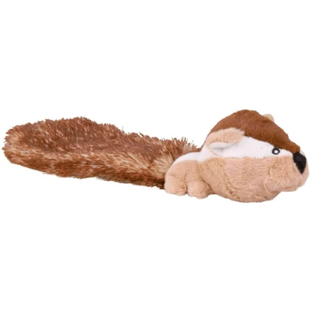 Trixie, sturdy squirrel toy for dogs, with sound, plush, 30cm, multicolored