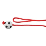 TRIXIE, ballon de football avec ficelle pour chiens, caoutchouc, 6cm x 1m, multicolore