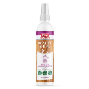 BIO PETACTIVE Beauty Shine Shining & Moisturizing, XS-XL, hondenontwarrende spray, vachtontwarrend, hydraterend, fles, 100ml