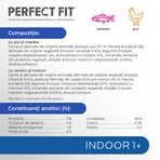 PERFECT FIT Gato Interior 1+, Pollo, Salmón, comida húmeda en bolsitas, (en salsa), multipack, 85g x 4pcs
