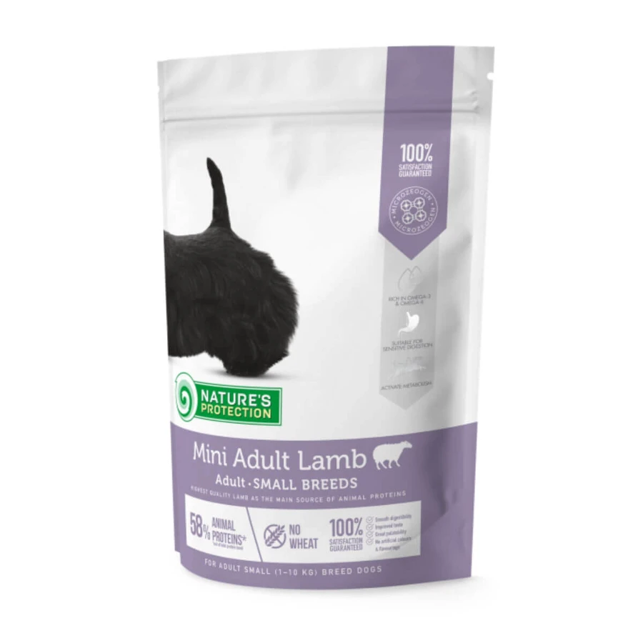 NATURES PROTECTION Mini Adult, XS-S, Cordero, alimento seco para perros, 2kg
