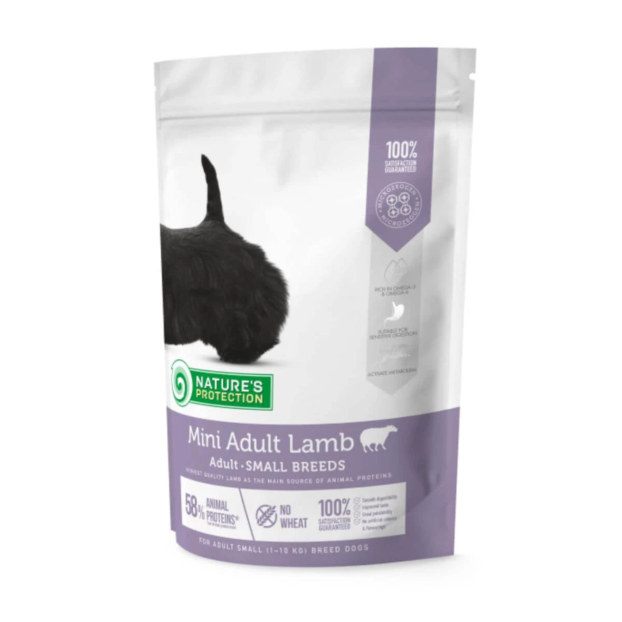 NATURES PROTECTION Mini Adult, XS-S, Cordero, alimento seco para perros, 2kg