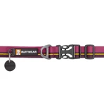 RUFFWEAR Flat Out Wildflower Horizon, laisse réglable pour chien, bande de laisse pour chien, bordeaux et jaune, L(51-66 x 2.5cm)