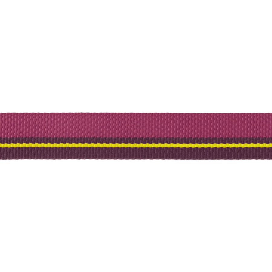 RUFFWEAR Flat Out Wildflower Horizon, laisse réglable pour chien, bande de laisse pour chien, bordeaux et jaune, L(51-66 x 2.5cm)