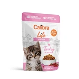 CALIBRA Life Kitten, Truthahn, Beutel getreidefreies Nassfutter für junge Katzen, (in Soße), 85g