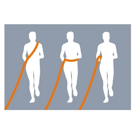 Jogging kussensling 133 - 180 Cm x 20 Mm, Groen-Zwart