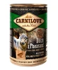 CARNILOVE, Eend en Fazant, graanvrij hondenvoer in blik, (in aspic), 400g